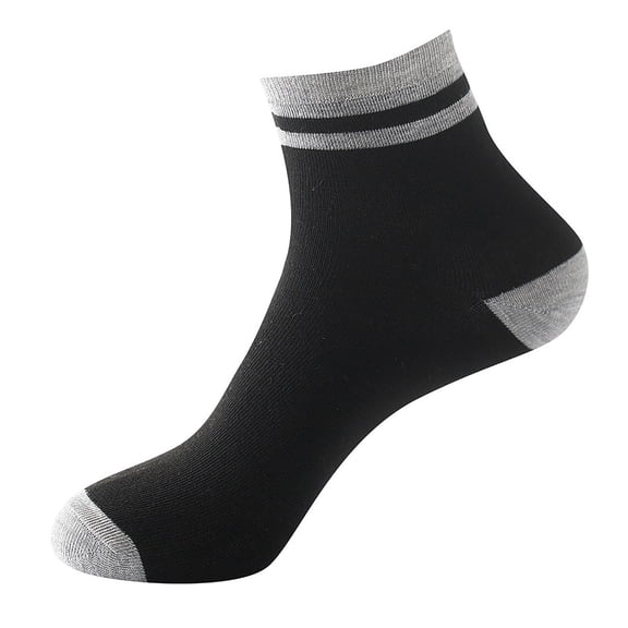 Men's Mid-Calf Socks for Fall and Winter Business Casual Sports Use Thermal Comfortable Dress Socks in Black