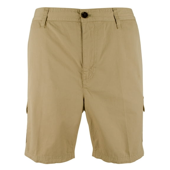 Men's Mid Rise Flat Front Cargo Shorts Khk 38