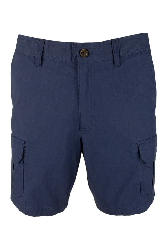 Men's Mid Rise Flat Front Cargo Shorts Mnt 34