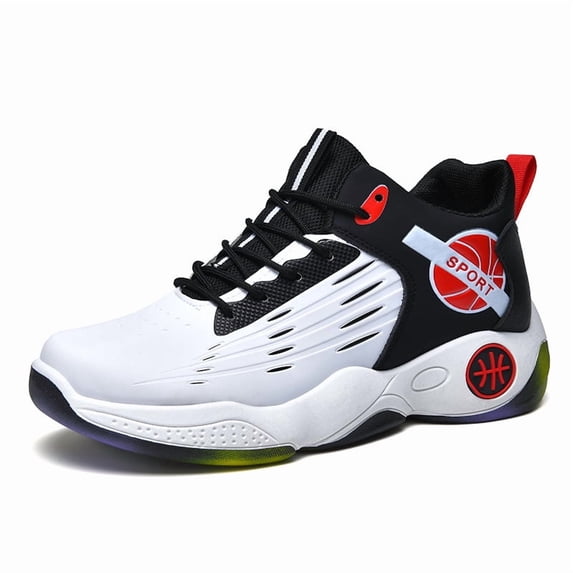Men's Mid Top Soft Sole Sneakers 2026 Spring New Casual Basketball Shoes Trendy Comfortable Walking
