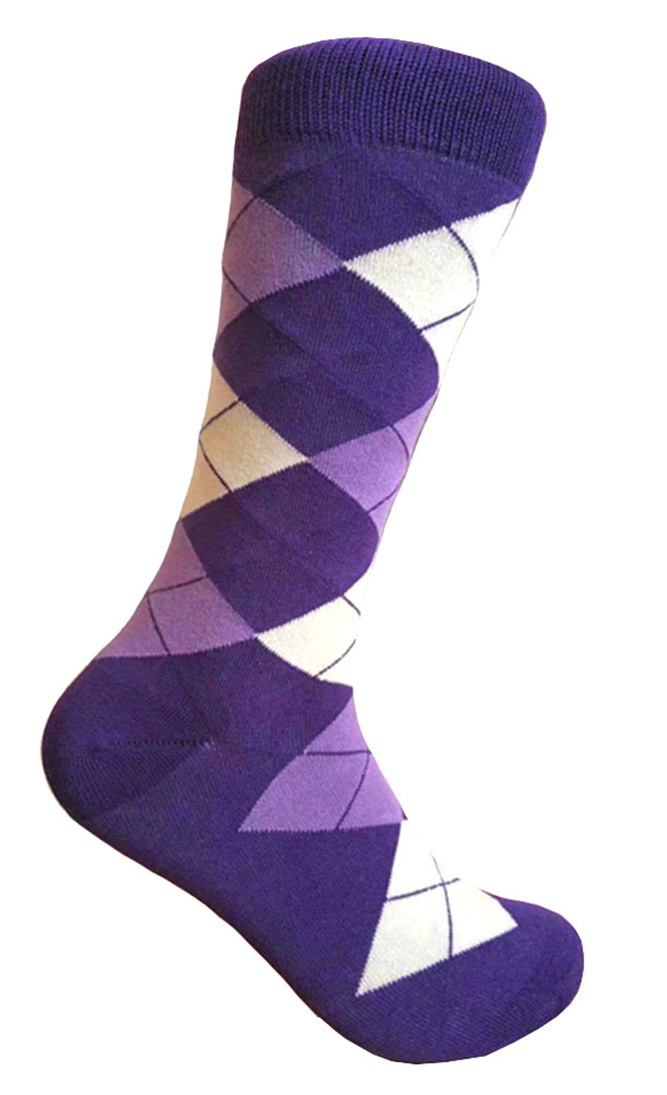 purple and gold dress socks Purple and Gold Birdseye | Premium Team Color Dress Socks main image 0
