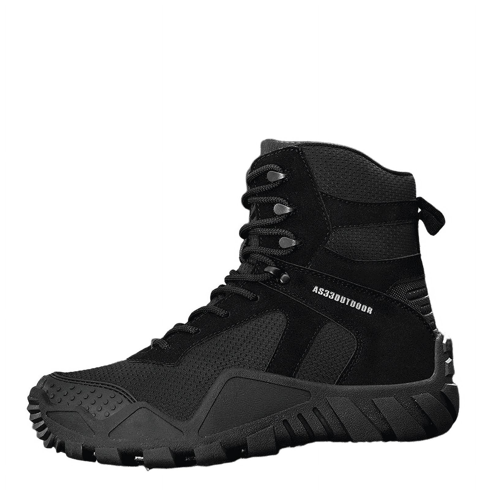 Men's Mid-top Tactical Boots - Waterproof, Non-Slip Sole, Wearable for ...