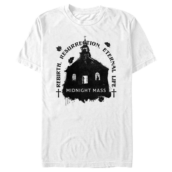 Men's Midnight Mass Autumn Church  Graphic T-Shirt