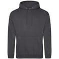 thumbnail image 1 of Men's Midweight College Hooded Sweatshirt - STEEL GREY - S, 1 of 2
