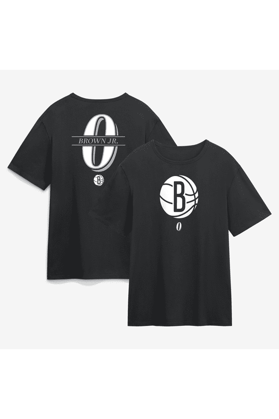 Men's Mikel Brown Jr. Black Brooklyn Nets In the Paint Legacy T-Shirt