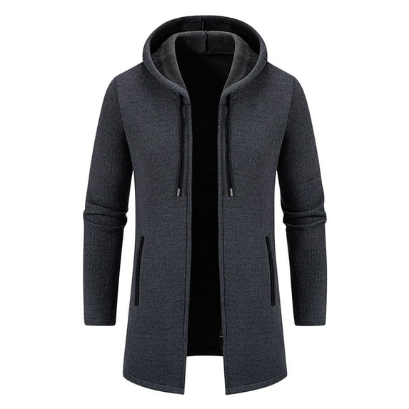 Men's Military Jacket Casual Washed Cotton Hooded Canvas Coat Fall Coat Casual Loose Fitting Workwear Long Sleeved Hooded Jacket