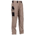 thumbnail image 1 of Men's Military Pants Water Resistant Stretch Waistband Cargo Pants with Multi-Functional Pockets Quick Dry Joggers Rip Stop Lightweight Outdoor Cargo Work Pants,Brown L, 1 of 3