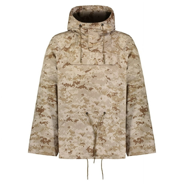 Men's Military Style Lightweight Anorak Pullover Parka