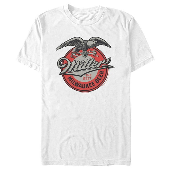 Men's Miller High Life The Best Milwaukee Beer Logo Graphic Tee White Large