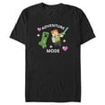 thumbnail image 1 of Men's Minecraft Adventure Mode Alex and Creeper Graphic Tee Black Large, 1 of 5