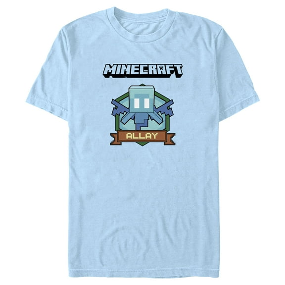 Men's Minecraft Allay Badge  Graphic T-Shirt