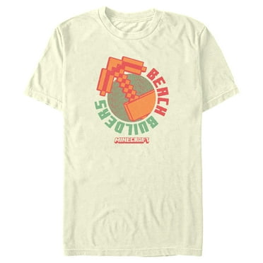 Men's Minecraft Beach Builders Pickaxe  Graphic T-Shirt