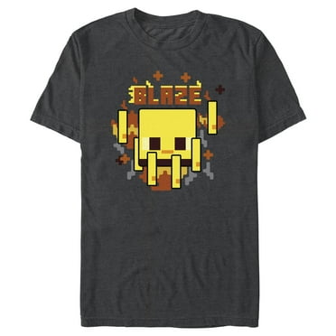 Men's Minecraft Blaze Badge  Graphic T-Shirt