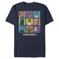 thumbnail image 1 of Men's Minecraft Character Boxes Graphic Tee Navy Blue X Large, 1 of 4