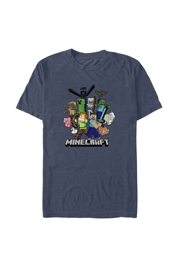 Men's Minecraft Classic Characters Graphic T-Shirt