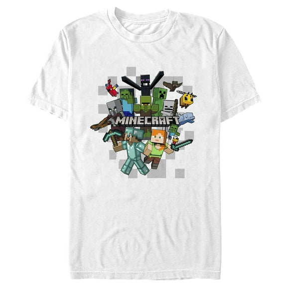 Men's Minecraft Classic Team Logo  Graphic T-Shirt