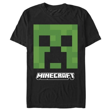 Men's Minecraft Creeper Big Face  Graphic T-Shirt
