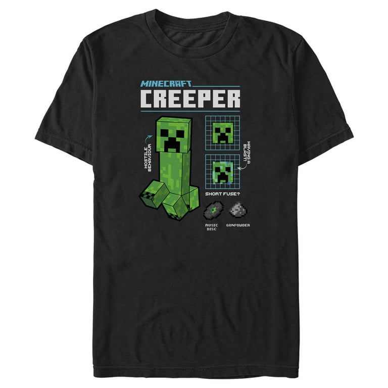 Minecraft Creeper Men's Graphic T-Shirt 