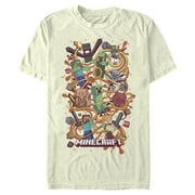 Men's Minecraft Group Shot Graphic Tee Beige X Large