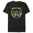 thumbnail image 1 of Men's Minecraft Heroes and Mobs Graphic Tee Black X Large, 1 of 10