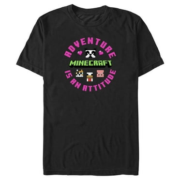 Men's Minecraft Icons Adventure Is an Attitude  Graphic T-Shirt