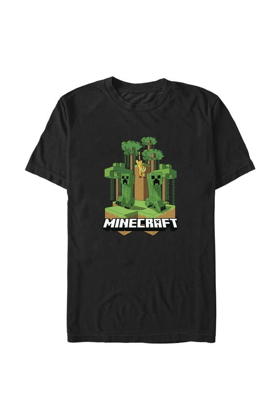 Men's Minecraft Jungle Creepers Graphic T-Shirt