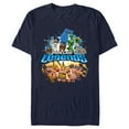 thumbnail image 1 of Men's Minecraft Legends Poster  Graphic Tee Navy Blue 3X Large, 1 of 5