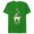 thumbnail image 1 of Men's Minecraft Spread Joy Christmas Tree  Graphic Tee Kelly Green X Large, 1 of 5