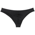 thumbnail image 1 of Men's Mini Briefs Shiny Spandex Underwear Lining Stretchy Sexy Micro Boxer Pouch Bikini Bodywear Black-L, 1 of 3