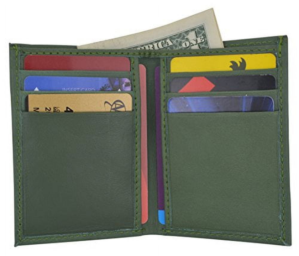 Men's Mini Slim Thin Bifold Genuine Leather ID Card Bill Men's Mini Slim Thin Bifold Genuine Leather ID Card Bill