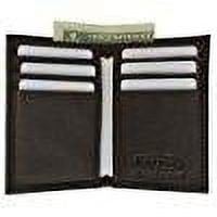 Men's Mini Slim Thin Bifold Genuine Leather ID Card Bill Holder Wallet