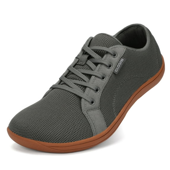 Men's Minimalist Barefoot Shoes|Wide Toe Box Walking Shoes|Zero Drop Sole Fashion Sneakers (Wide Grey 11)