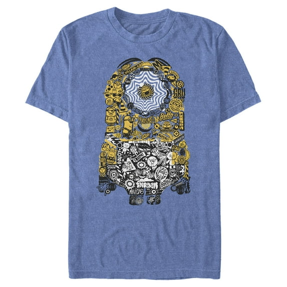 Men's Minions: The Rise of Gru Stuart Fill Graphic Tee Royal Blue Heather X Large