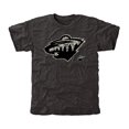thumbnail image 1 of Men's Minnesota Wild Black Rink Warrior Tri-Blend T-Shirt, 1 of 2