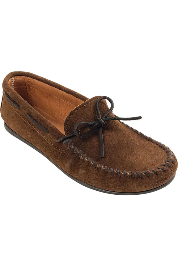 Men's Minnetonka Classic Moc Dusty Brown Suede 7.5 M