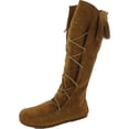 thumbnail image 1 of Minnetonka Men's Front Lace Knee High Boot, Brown 6, 1 of 5