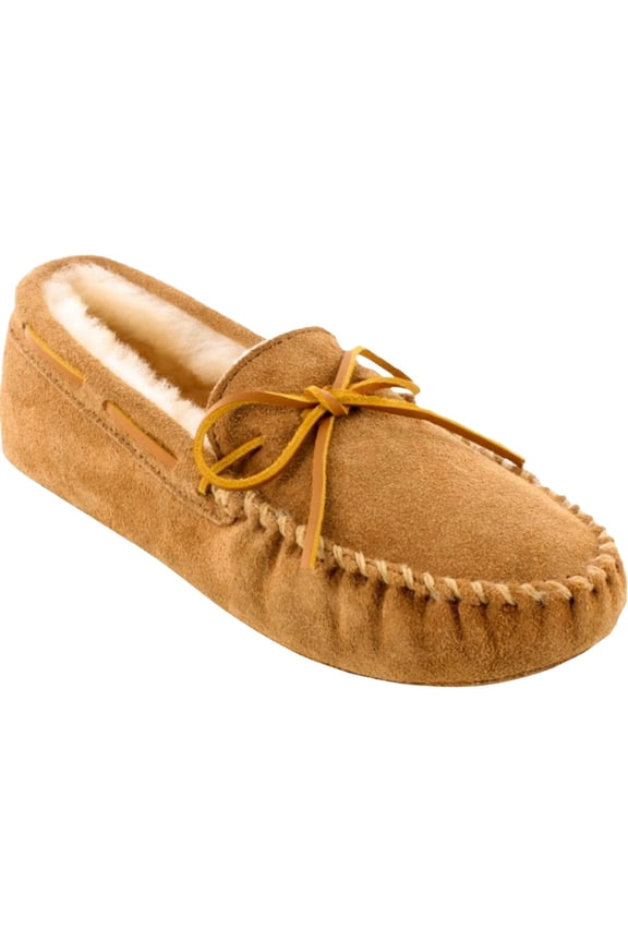Men's Minnetonka Sheepskin Softsole Moccasin Slipper