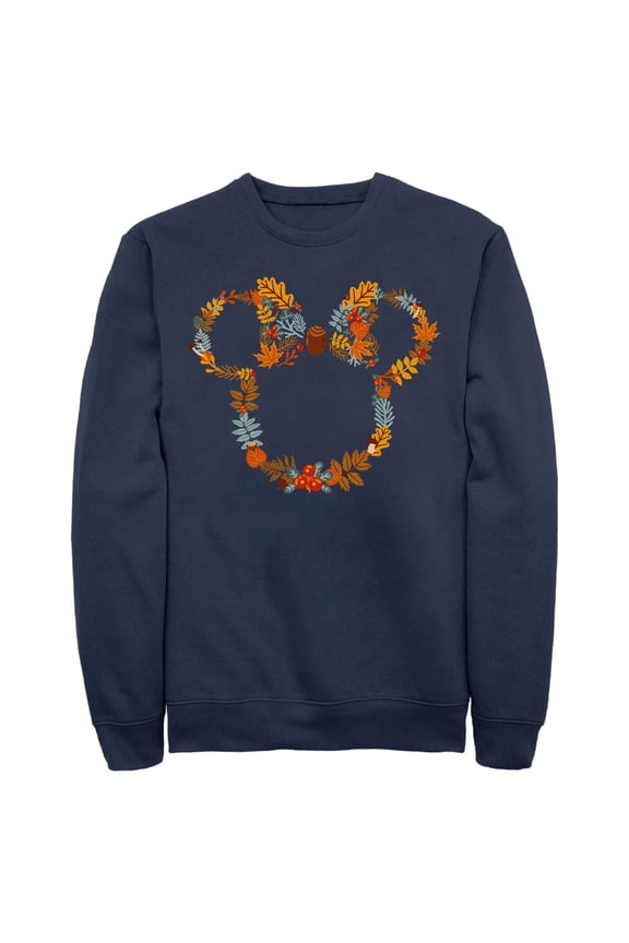 Men's Minnie Mouse Fall Mouse Wreath Sweatshirt