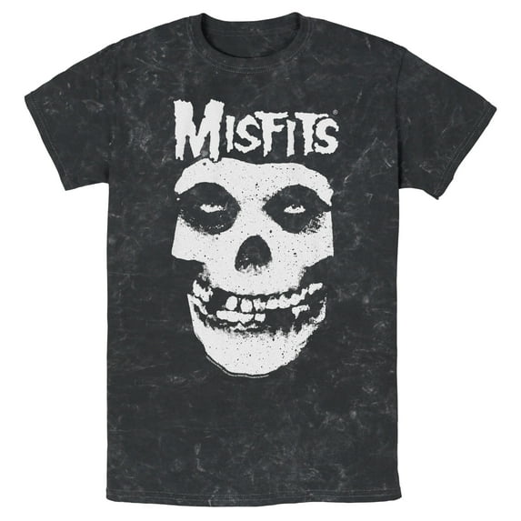 Men's Misfits Classic Fiend Skull Logo Graphic Tee Black Large