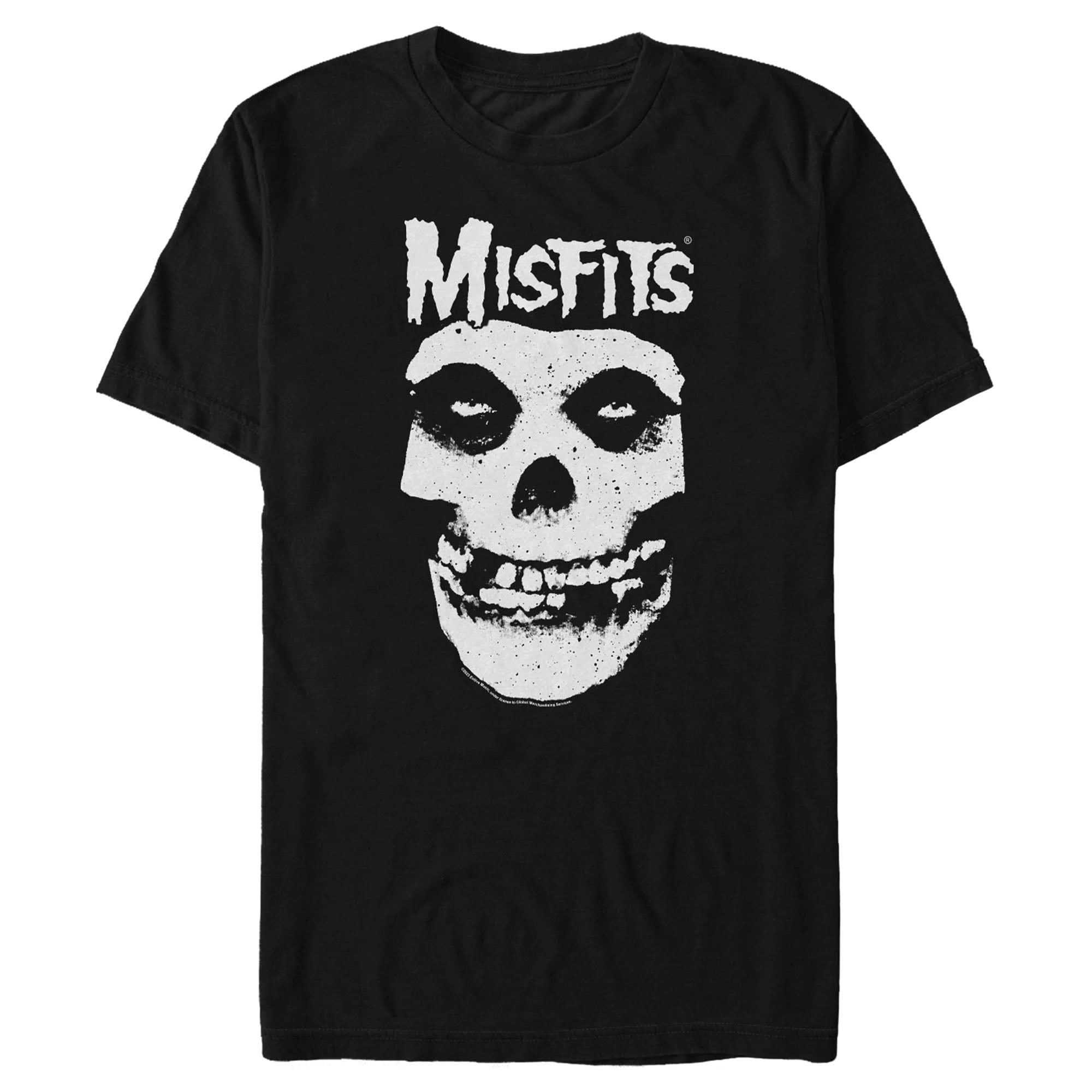 Men's Misfits Classic Fiend Skull Logo Graphic Tee Black Medium