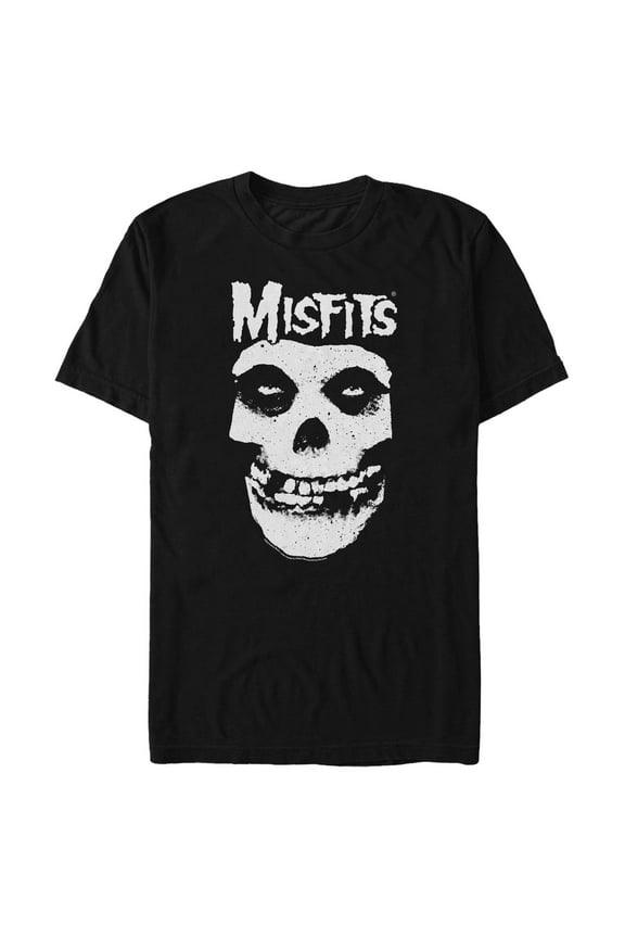 Men's Misfits Classic Fiend Skull Logo Graphic Tee Black X Large