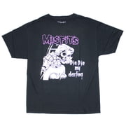 Mens Misfits Die Die My Darling T-shirt Small Black