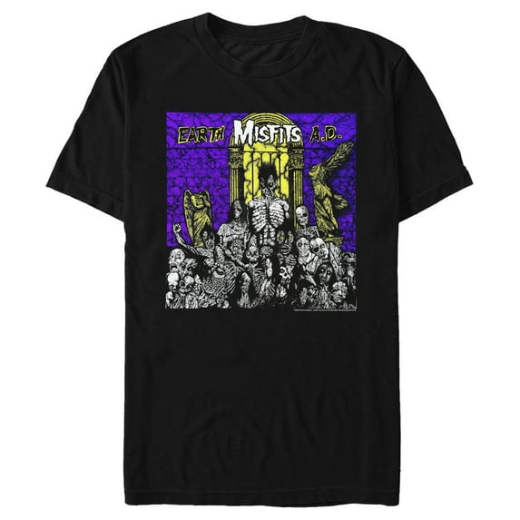 Men's Misfits Earth A.D. Graphic Tee Black Large