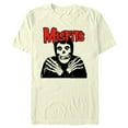 thumbnail image 1 of Men's Misfits Fiend Skull Red Logo Graphic Tee Beige 3X Large, 1 of 4