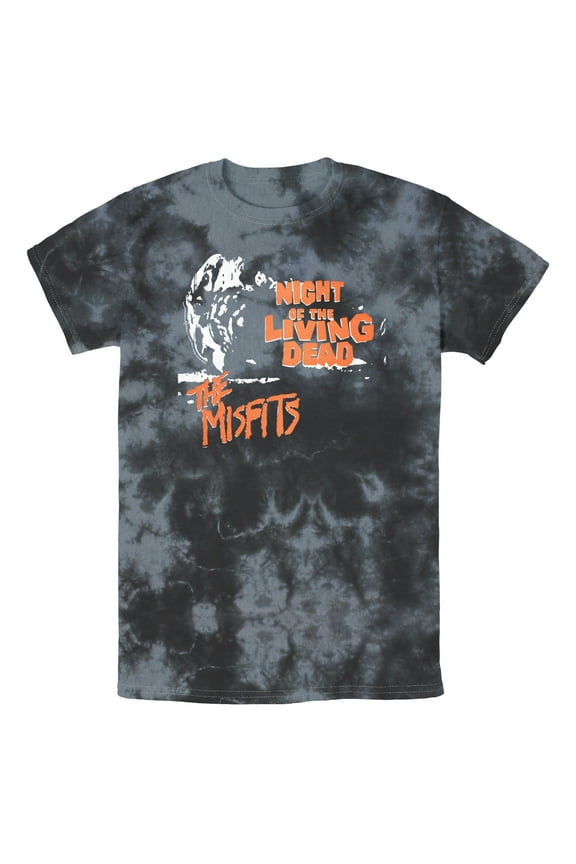 Men's Misfits Night of the Living Dead Graphic Tee Black/Charcoal Medium