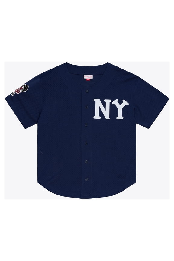 Men's Mitchell & Ness Aaron Judge Navy New York Black Yankees Batting Practice Jersey