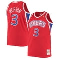 thumbnail image 1 of Men's Mitchell & Ness Allen Iverson Red Philadelphia 76ers 1996/97 Big & Tall Hardwood Classics Swingman Jersey, 1 of 3
