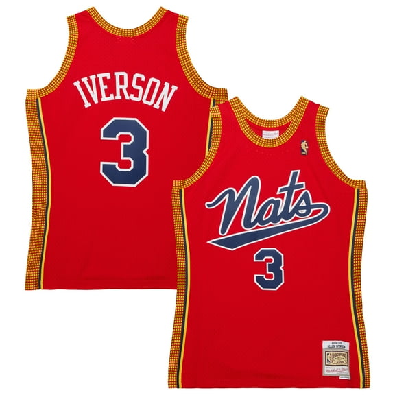 Men's Mitchell & Ness Allen Iverson Red Philadelphia 76ers  2004/05 Hardwood Classics Swingman Jersey