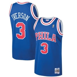 Men s Mitchell Ness Allan Houston Blue New York Knicks 1996 97 Throwback Dark Swingman Jersey Walmart
