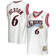 Allen Iverson Philadelphia 76ers Fanatics Authentic Autographed 2001-02  Mitchell & Ness Authentic Jersey - White